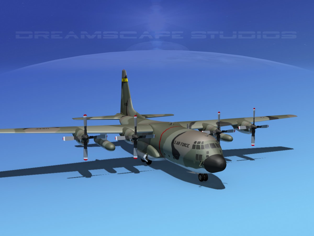 Lockheed C-130 Hercules USAF 3 3D model_3