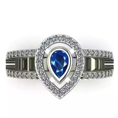 Pear Ring 3D print model