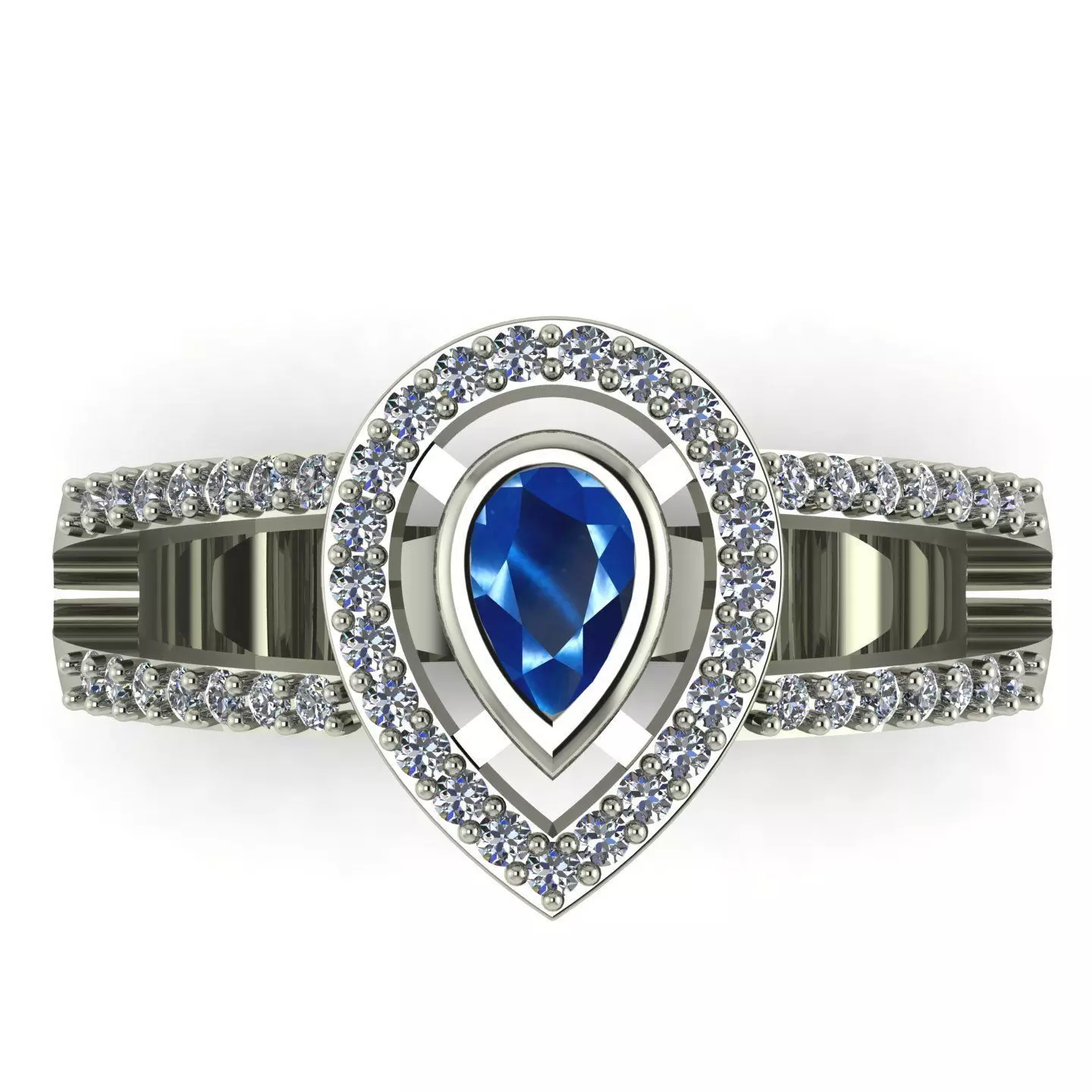 Pear Ring 3D print model_0