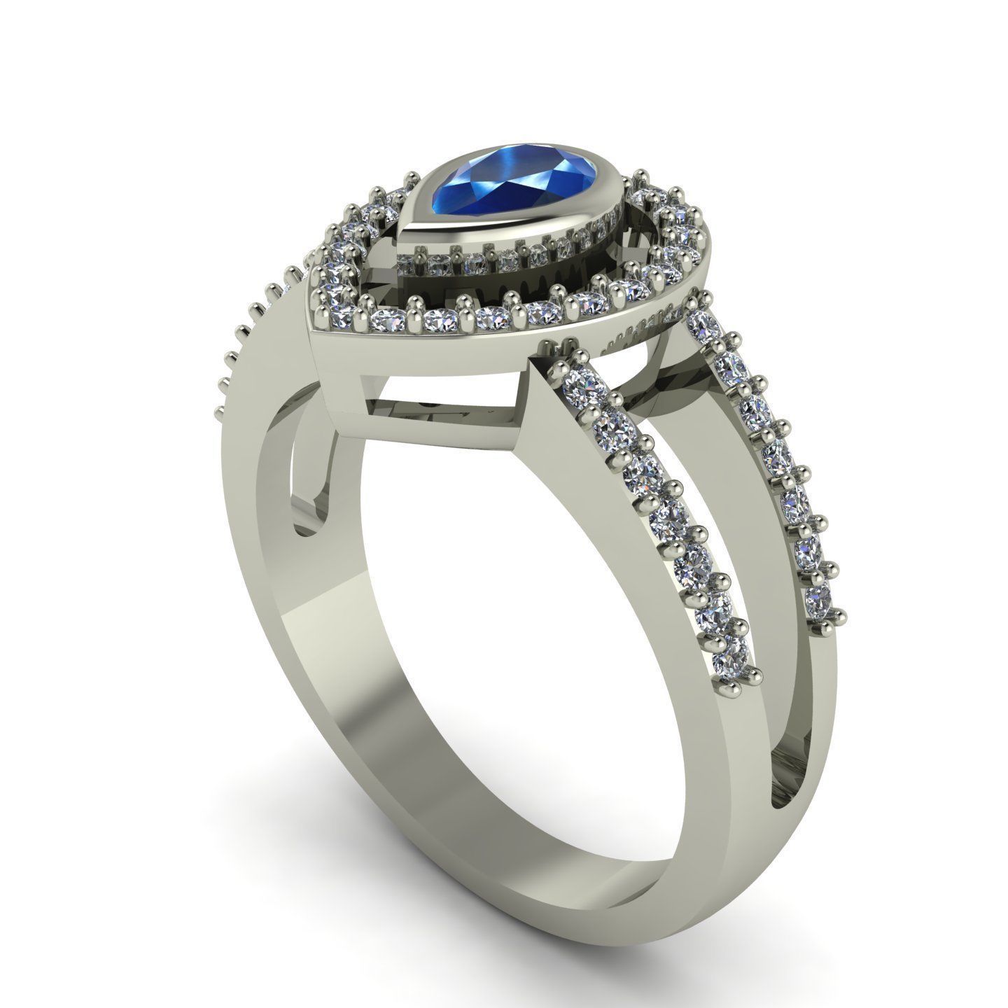 Pear Ring 3D print model_1