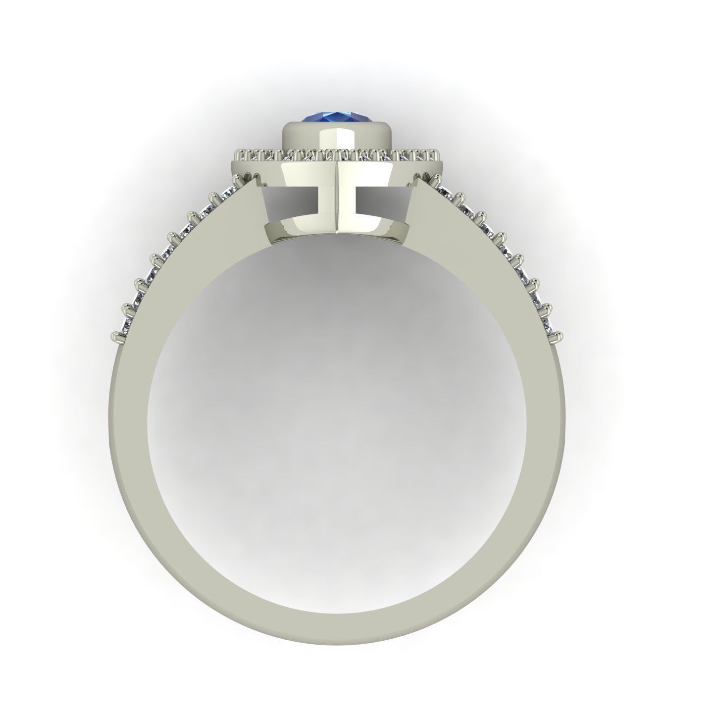 Pear Ring 3D print model_2