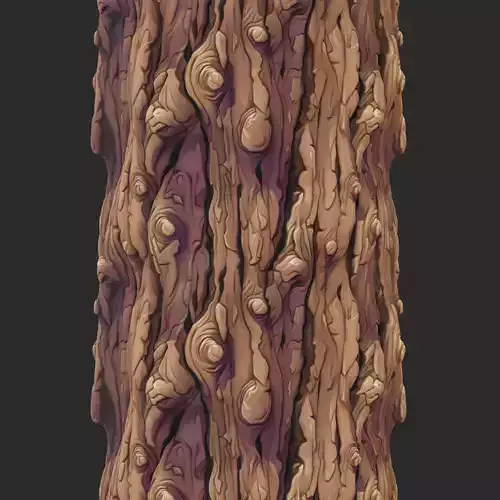 Stylized Bark Seamless Texture