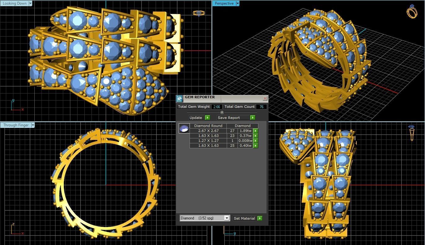 BVLGARI Ring 3D print model_1