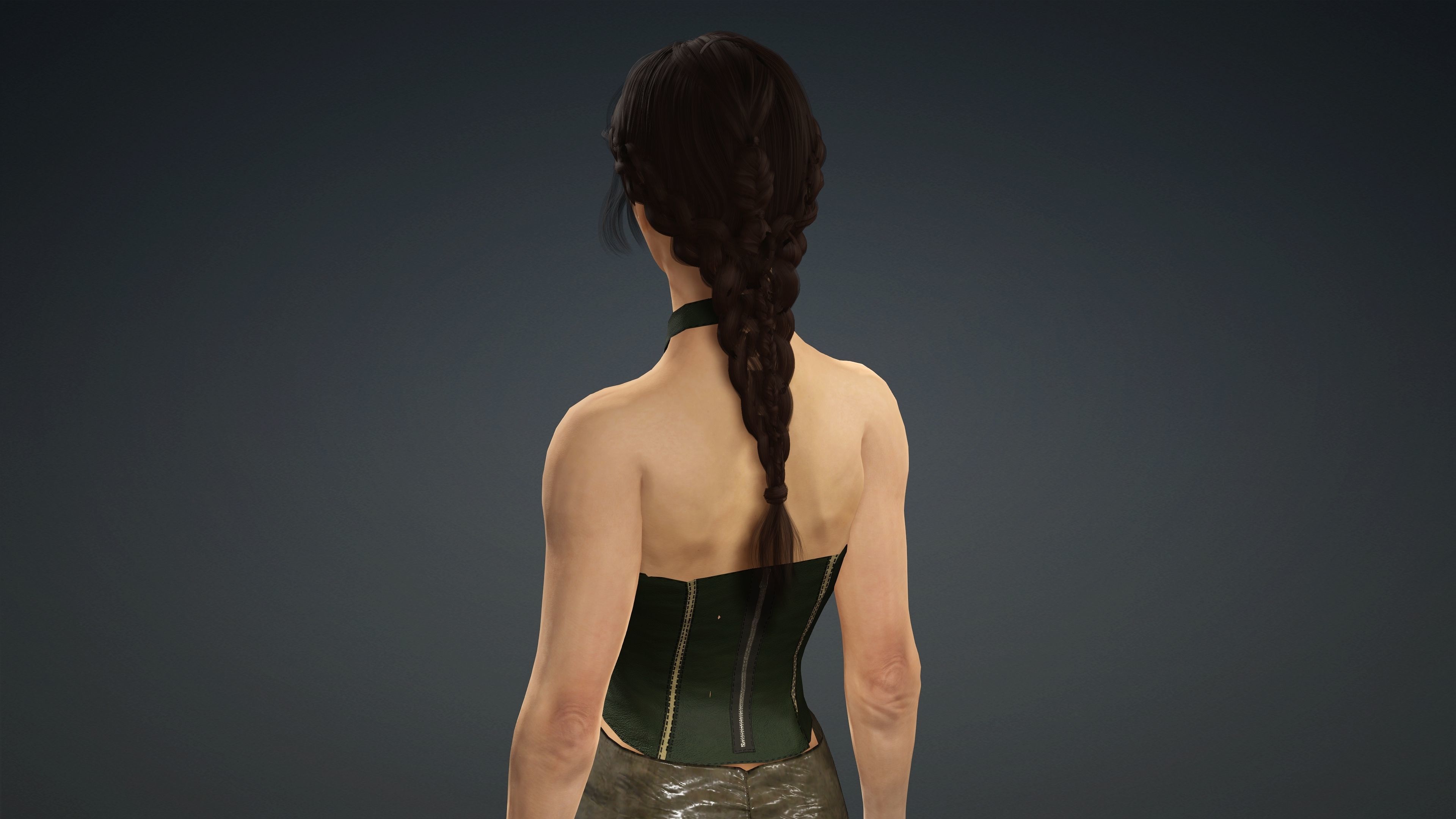 Sexy Character - Fully Rigged 3D model Low-poly 3D model_6