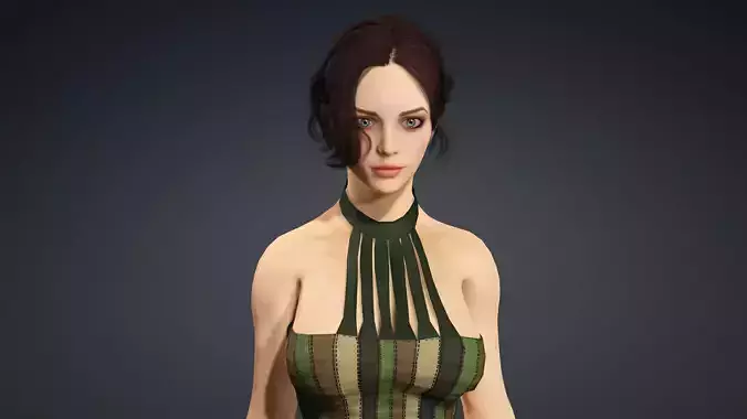 Sexy Character - Fully Rigged 3D model