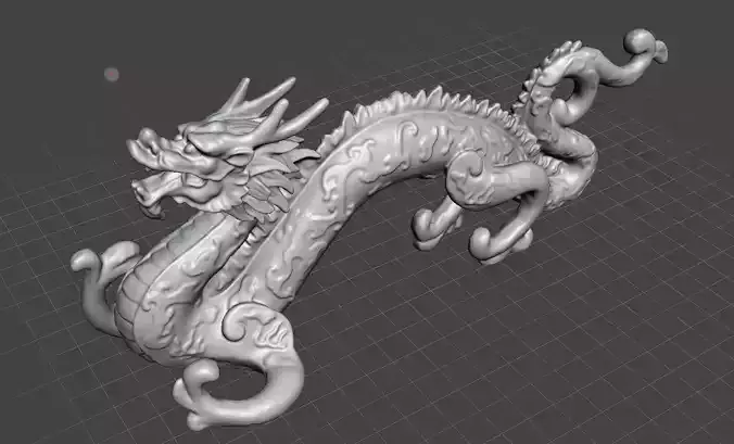 Chinese dragon statue decoration