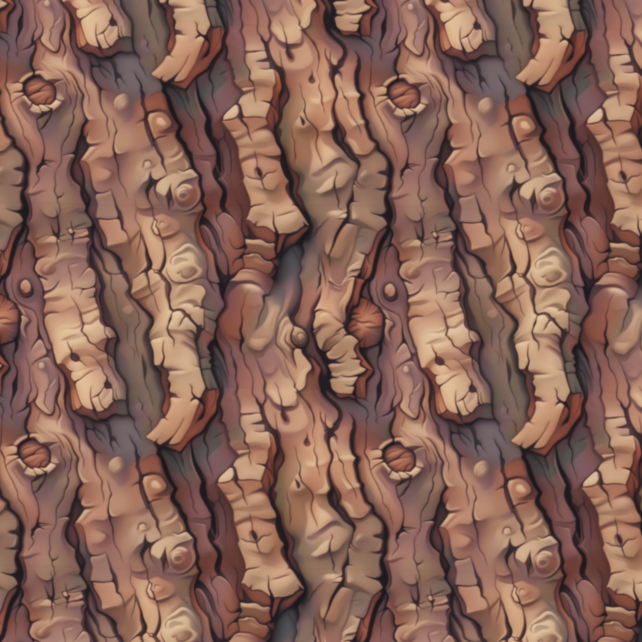 Stylized Bark Seamless Texture Texture_1