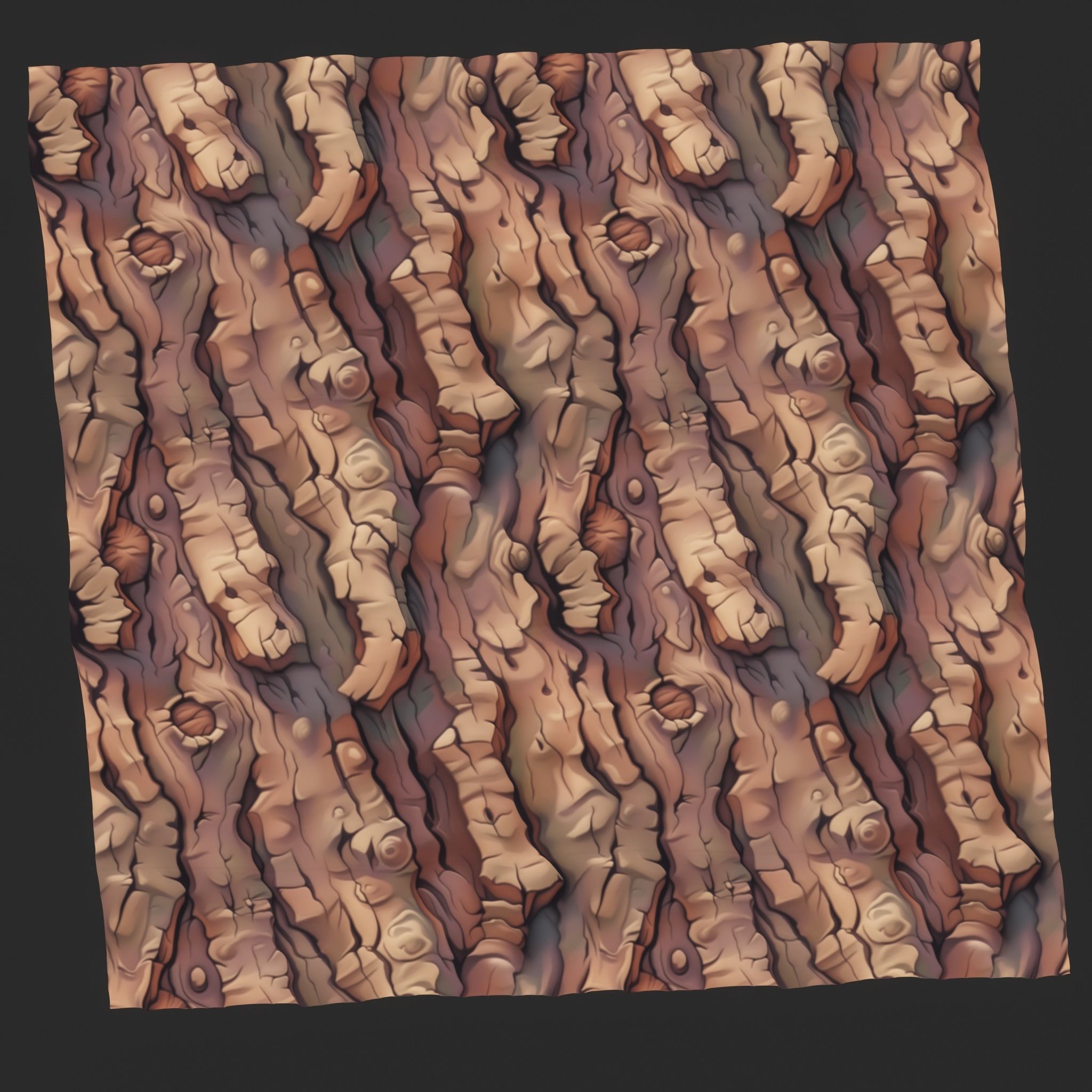 Stylized Bark Seamless Texture Texture_4