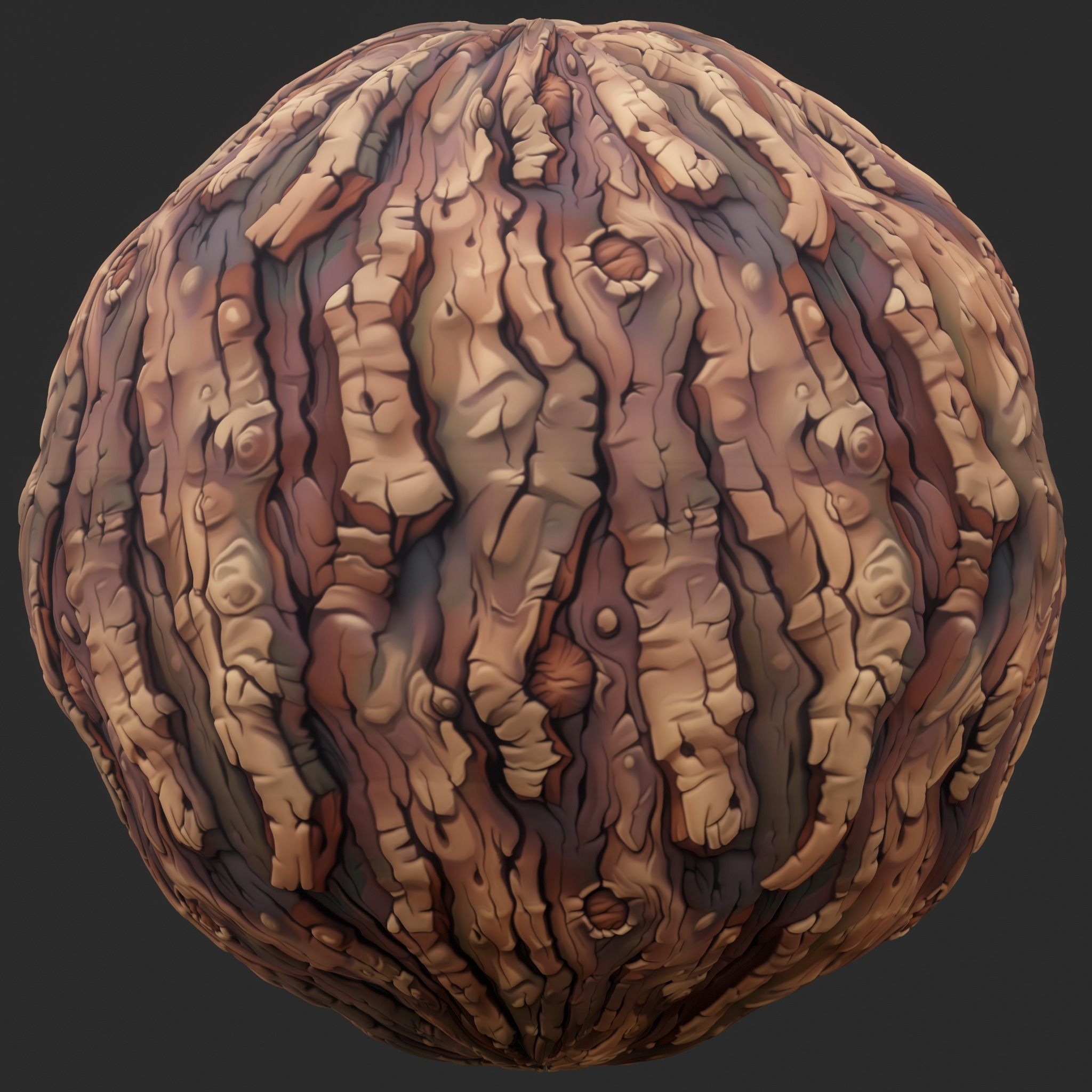 Stylized Bark Seamless Texture Texture_2