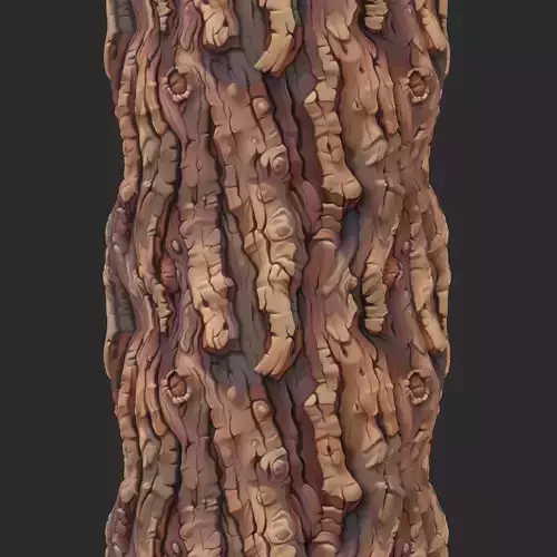 Stylized Bark Seamless Texture