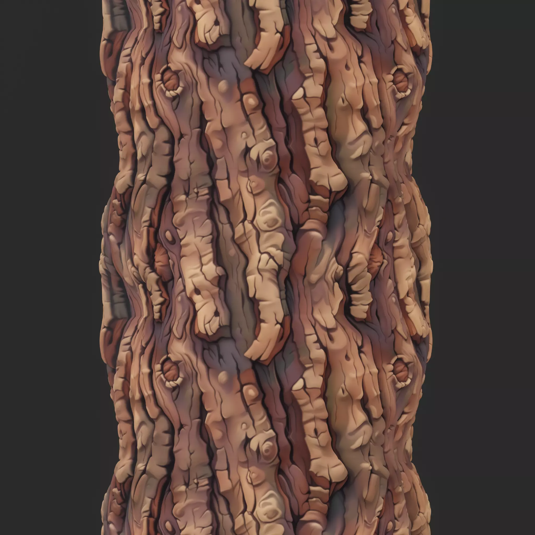Stylized Bark Seamless Texture Texture_0