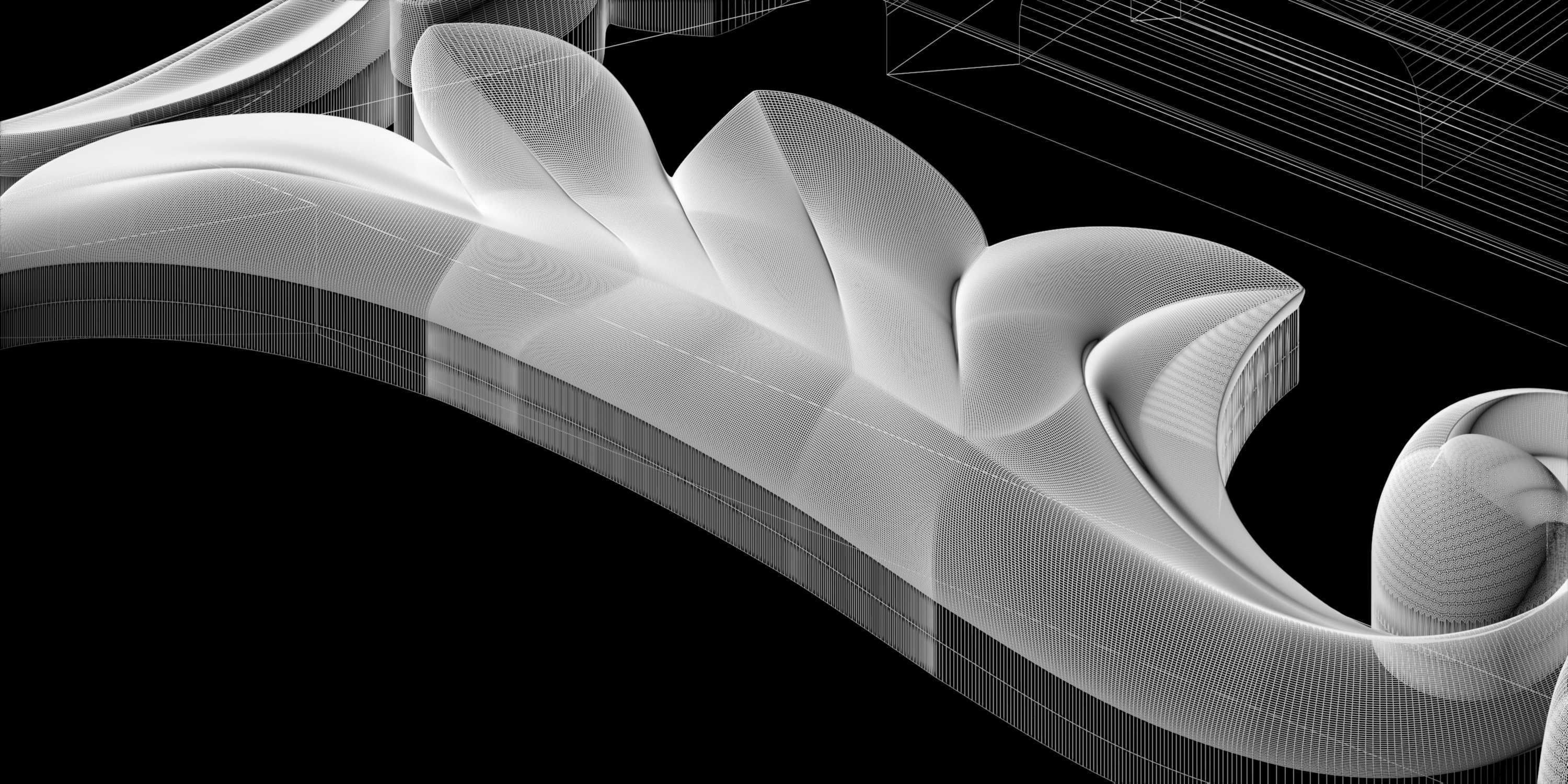 Frame for painting mirror for CNC milling 3D print model_4