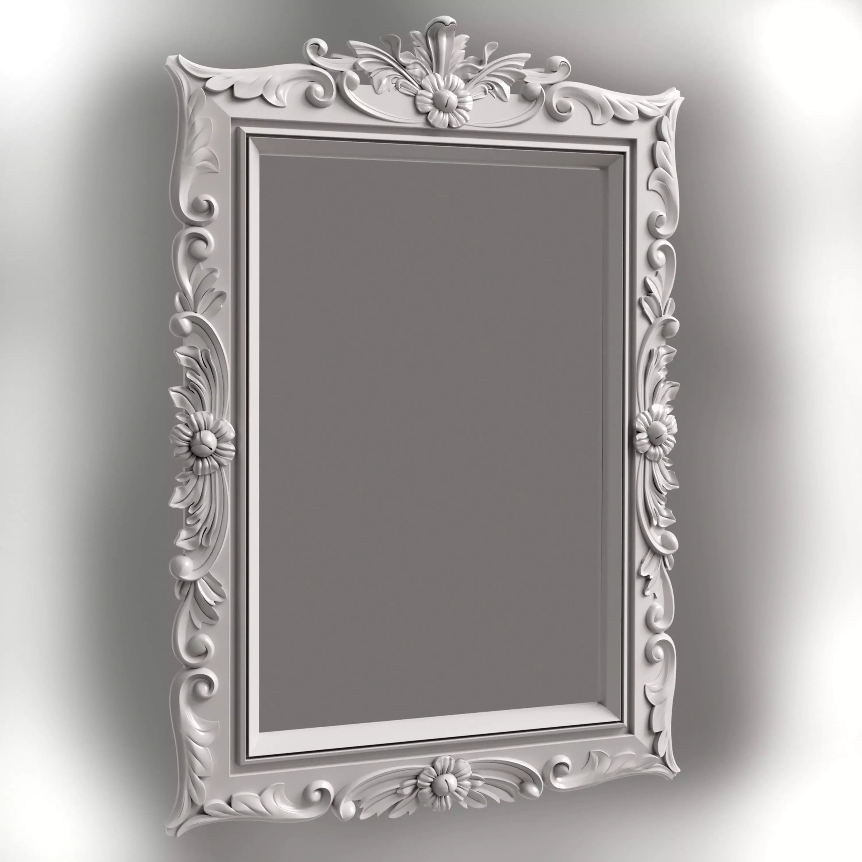 Frame for painting mirror for CNC milling 3D print model_0