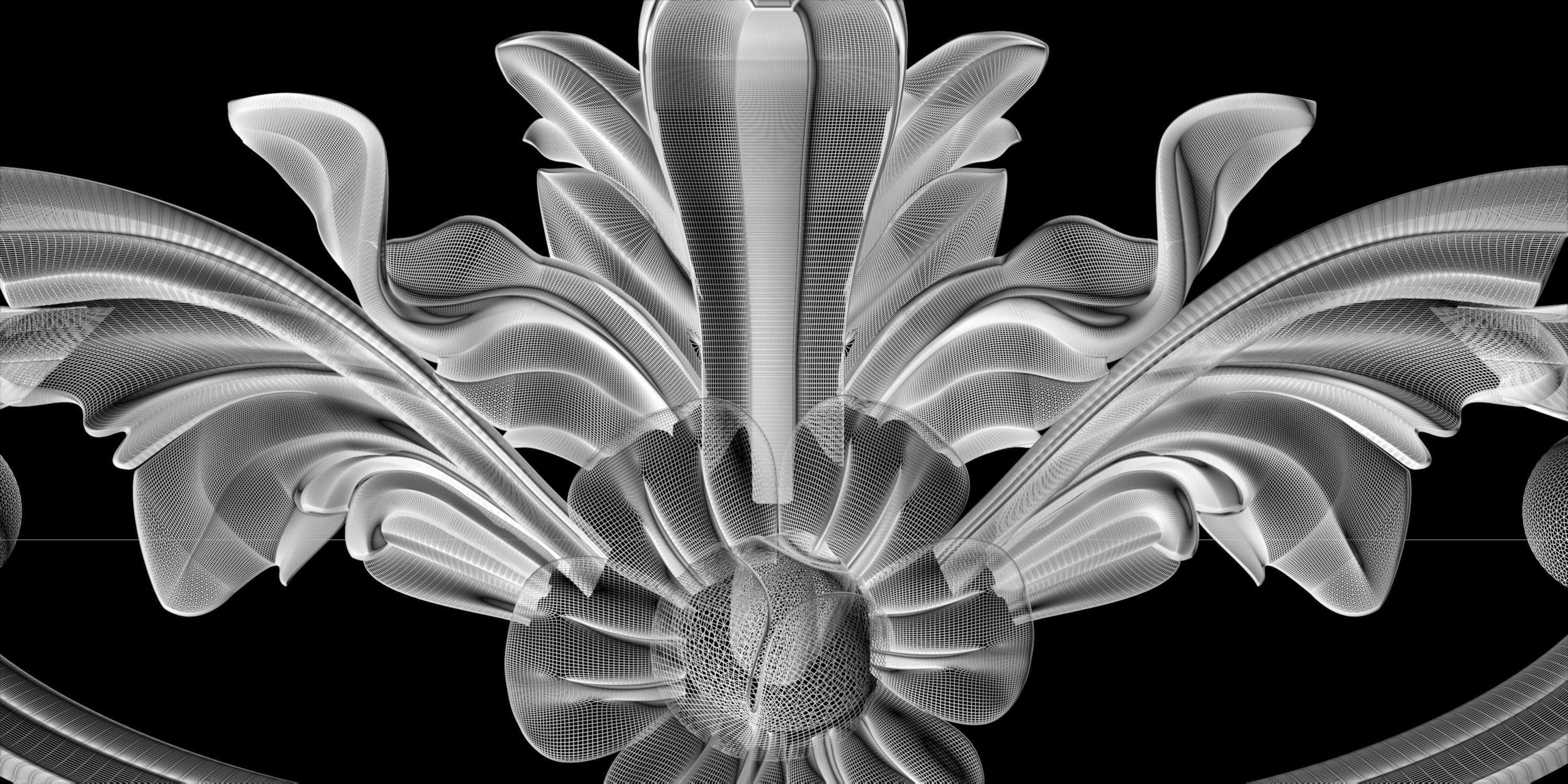 Frame for painting mirror for CNC milling 3D print model_5