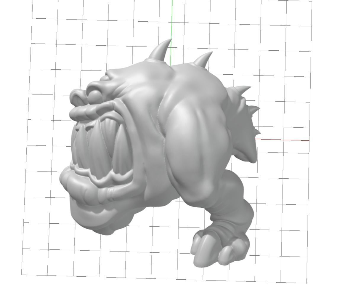 Squig monster desk lamp 3D print model_1