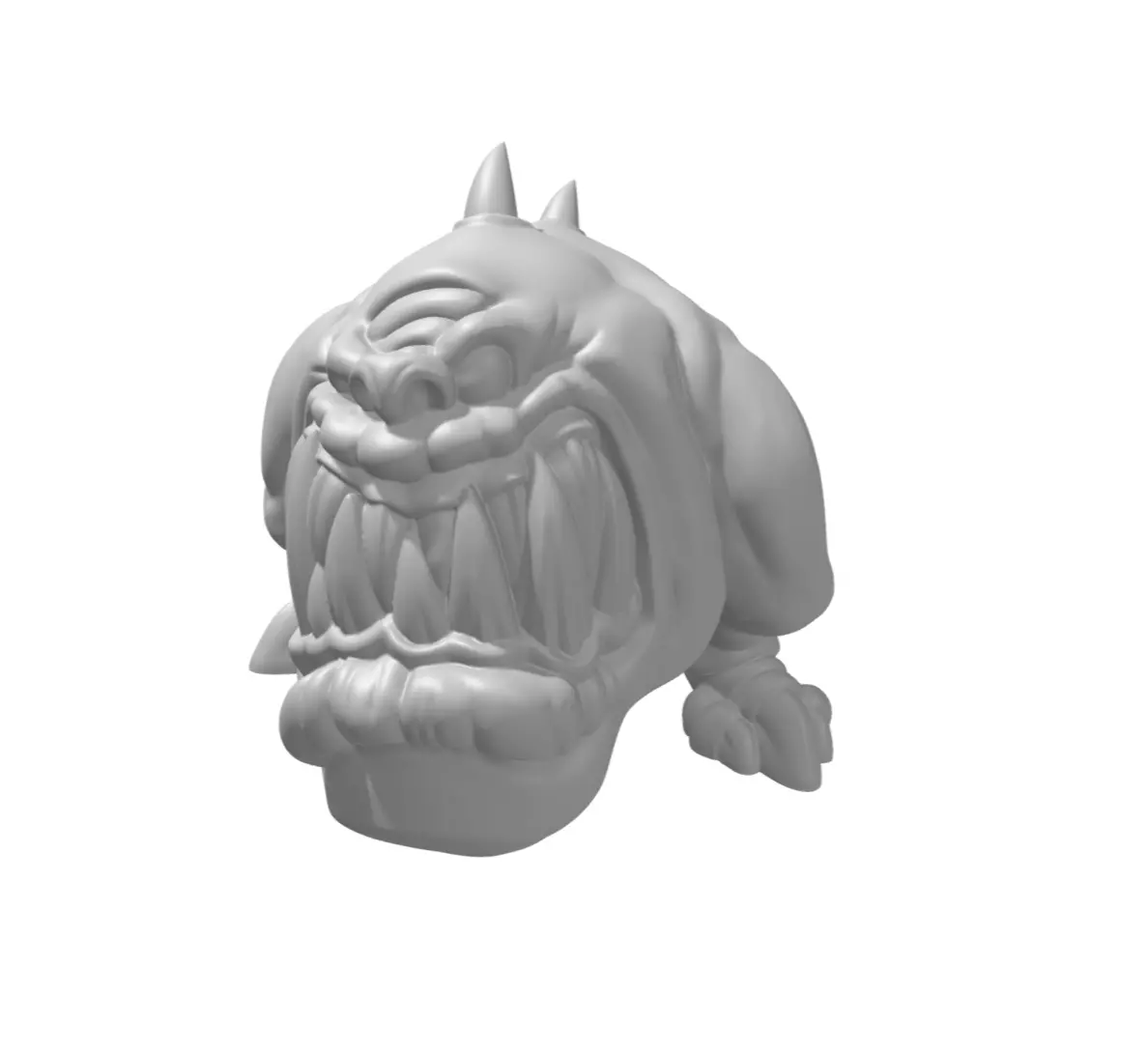 Squig monster desk lamp 3D print model_0