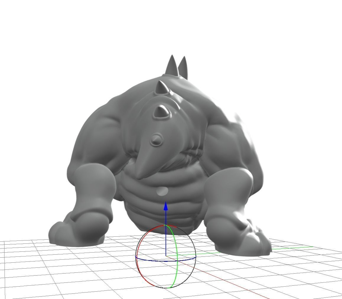 Squig monster desk lamp 3D print model_2