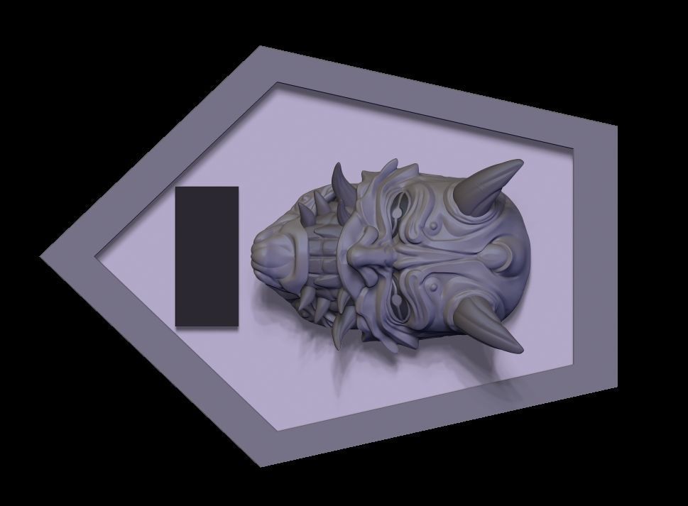 ONI wall decor trophy 3D print model_1