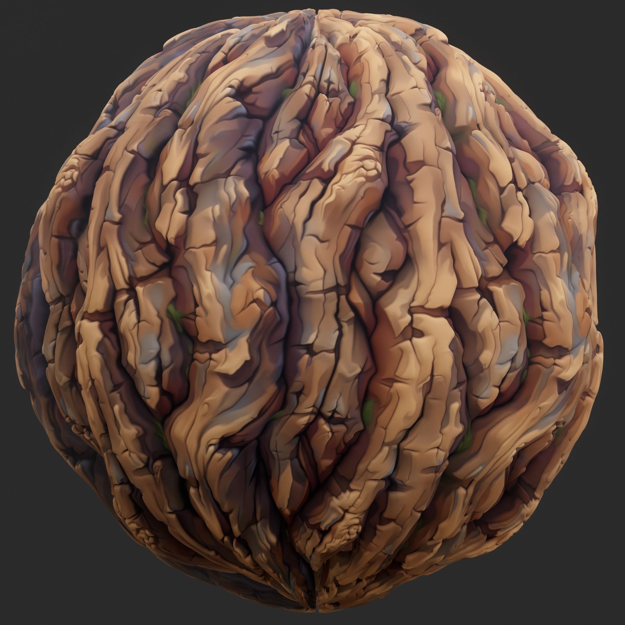  Stylized Bark Seamless Texture Texture_2