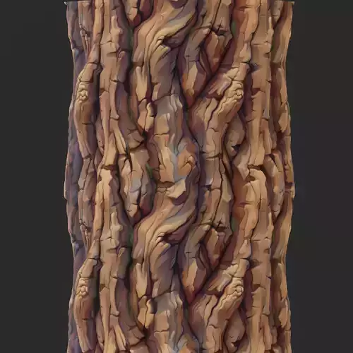  Stylized Bark Seamless Texture
