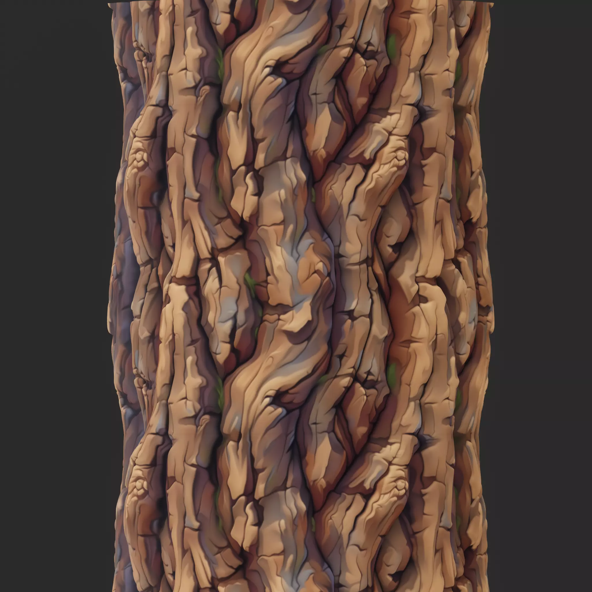  Stylized Bark Seamless Texture Texture_0