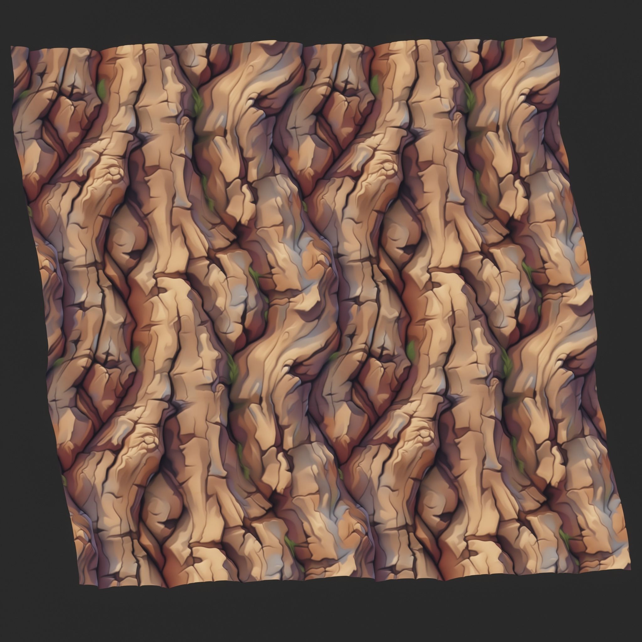  Stylized Bark Seamless Texture Texture_3