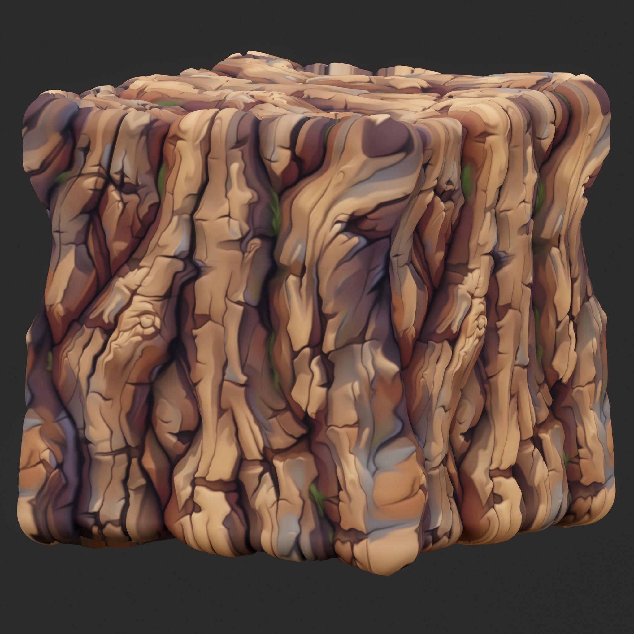  Stylized Bark Seamless Texture Texture_4