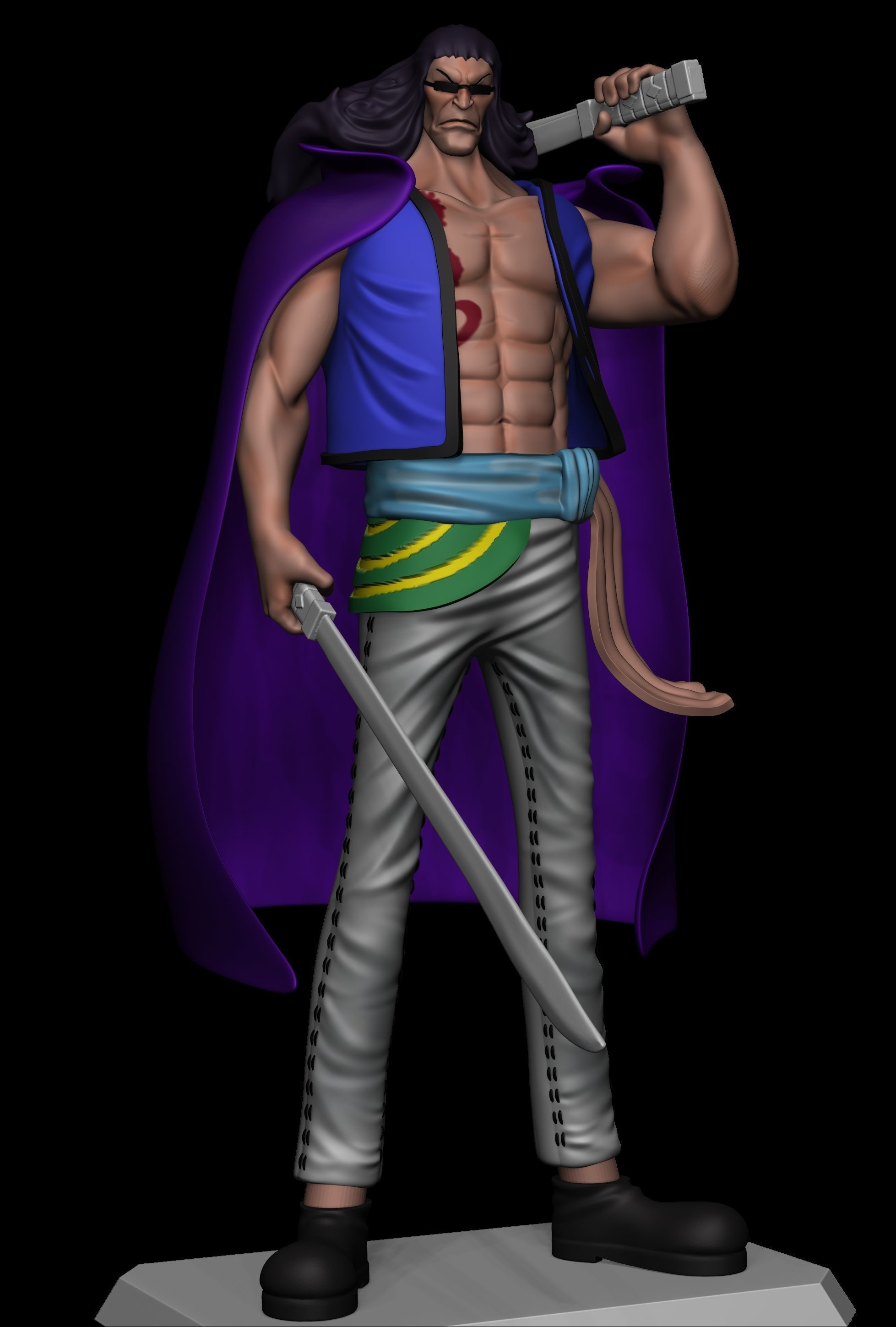 building snake - one piece anime 3D print model_10