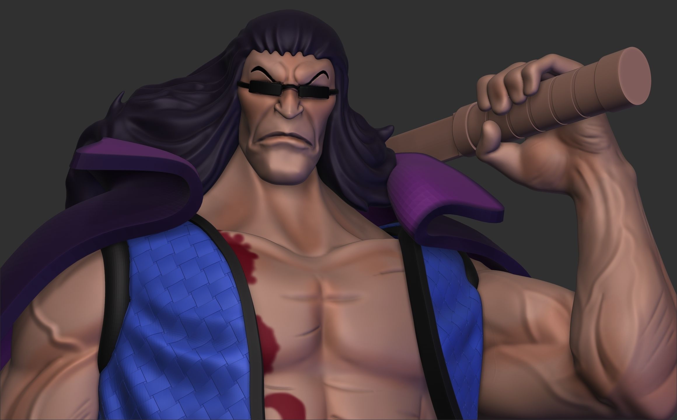 building snake - one piece anime 3D print model_3