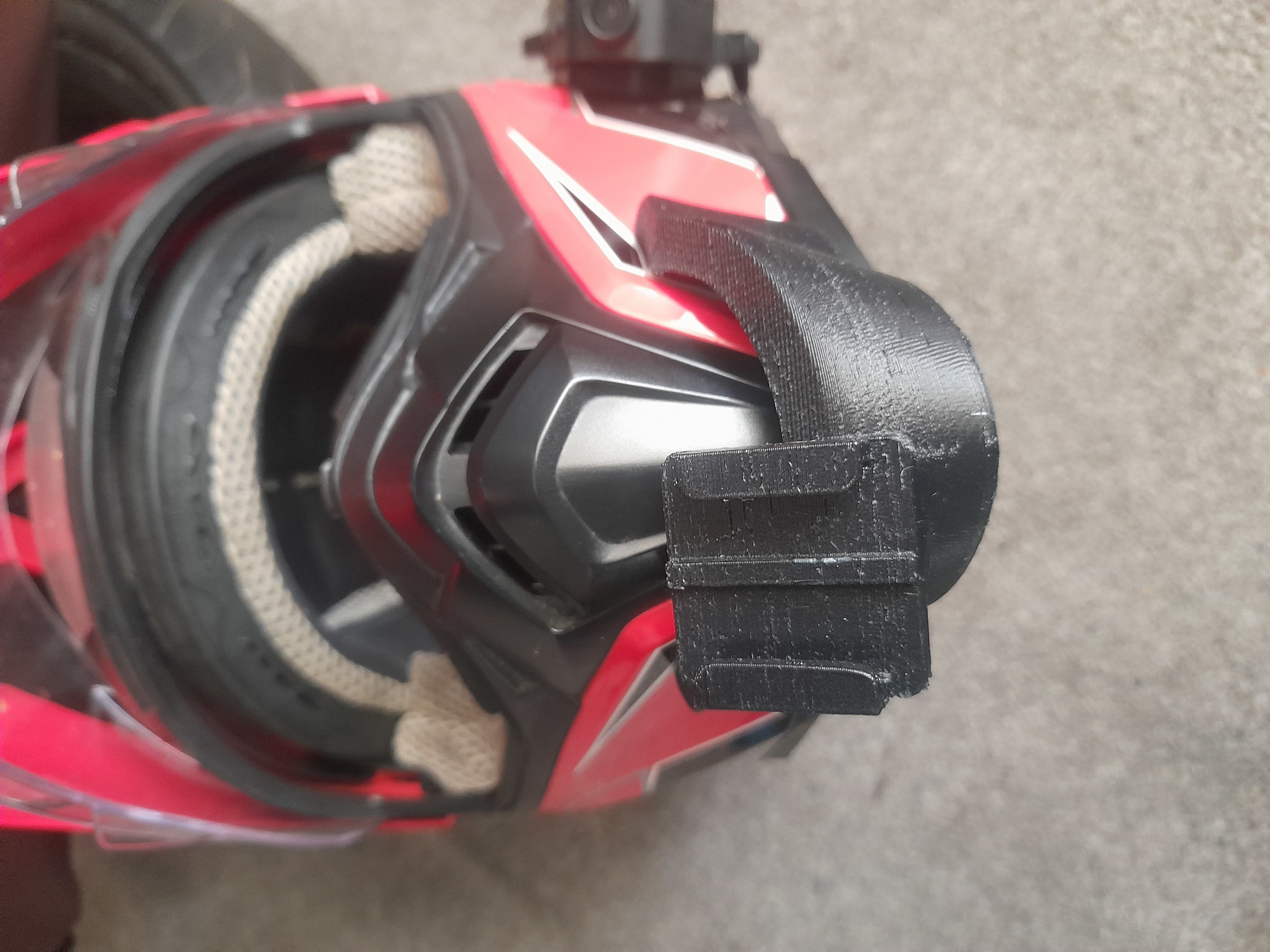 Chin mount for wulfsport ADV helmet acerbis flip fs-606 3D print model_2