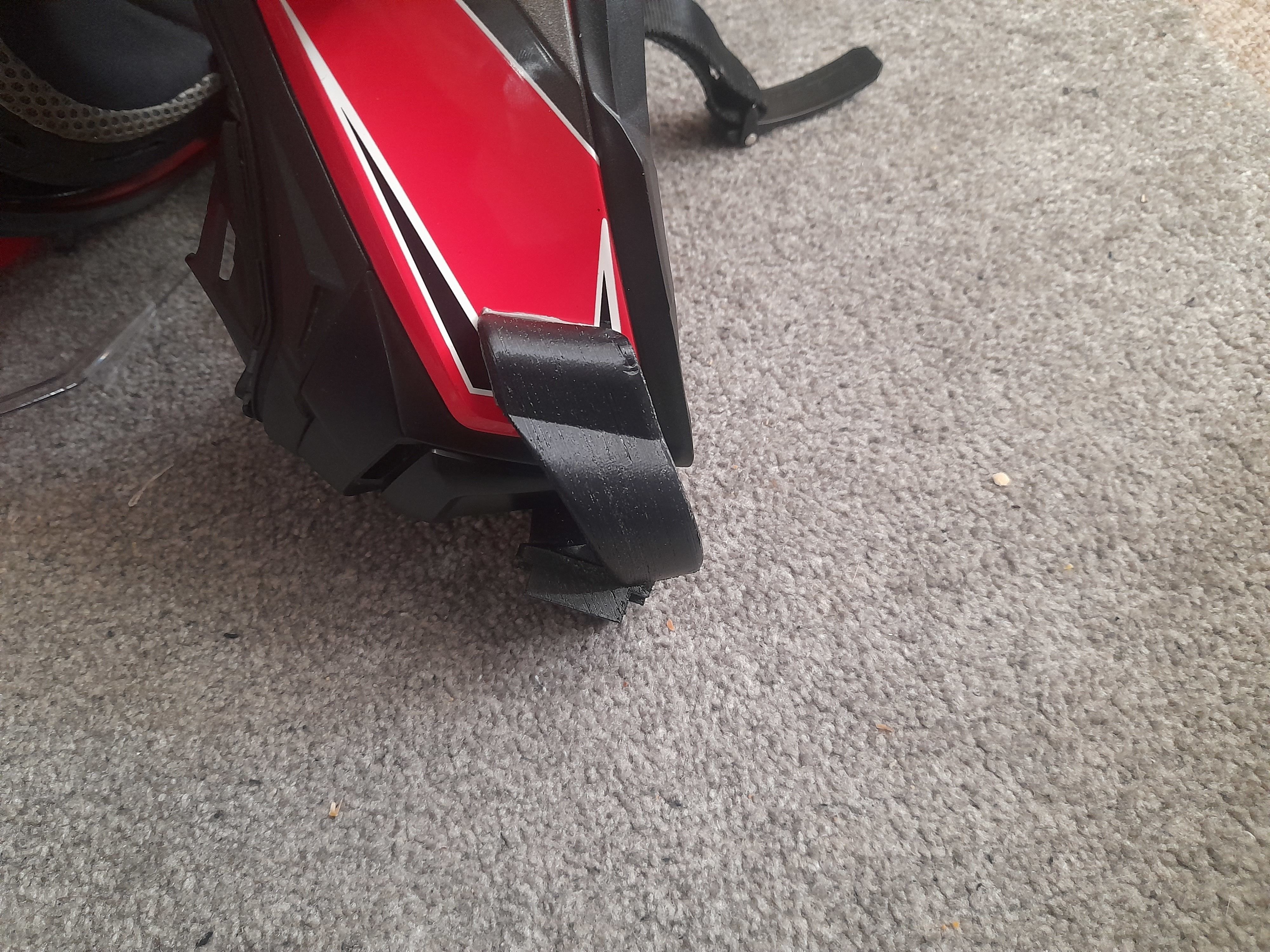 Chin mount for wulfsport ADV helmet acerbis flip fs-606 3D print model_3