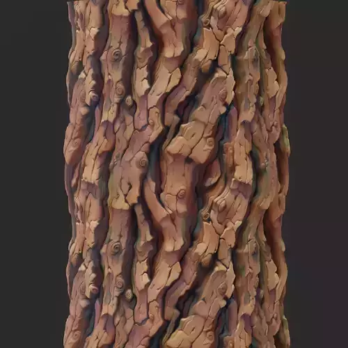 Stylized Bark Seamless Texture