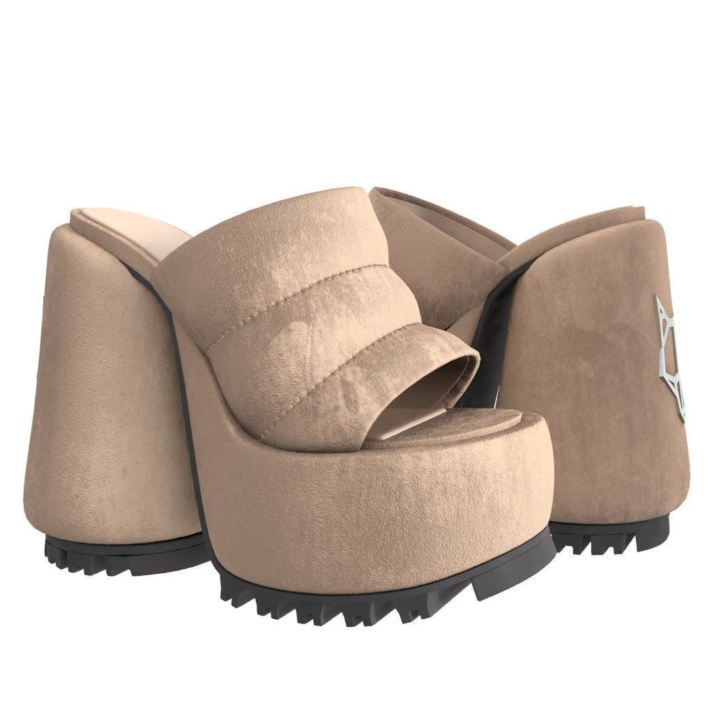 NAKED WOLFE WOW Sandals- 3d Model Low-poly Low-poly 3D model_12