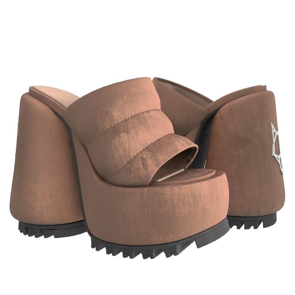 NAKED WOLFE WOW Sandals- 3d Model Low-poly Low-poly 3D model_7