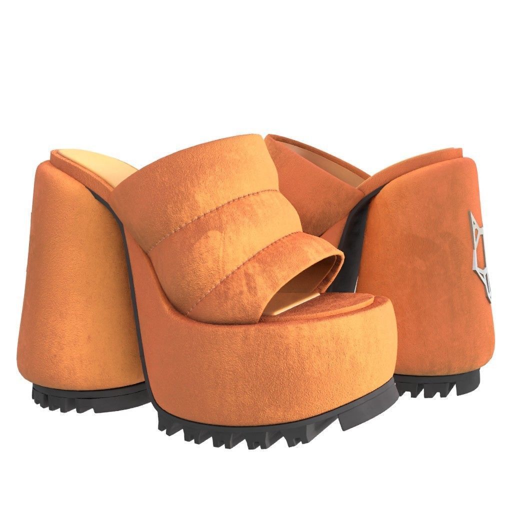 NAKED WOLFE WOW Sandals- 3d Model Low-poly Low-poly 3D model_11