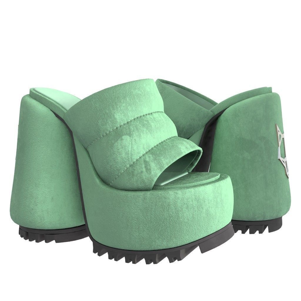 NAKED WOLFE WOW Sandals- 3d Model Low-poly Low-poly 3D model_21