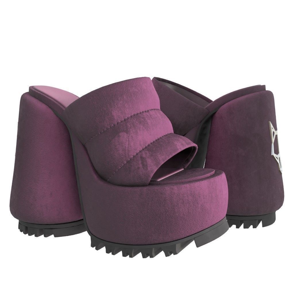 NAKED WOLFE WOW Sandals- 3d Model Low-poly Low-poly 3D model_2