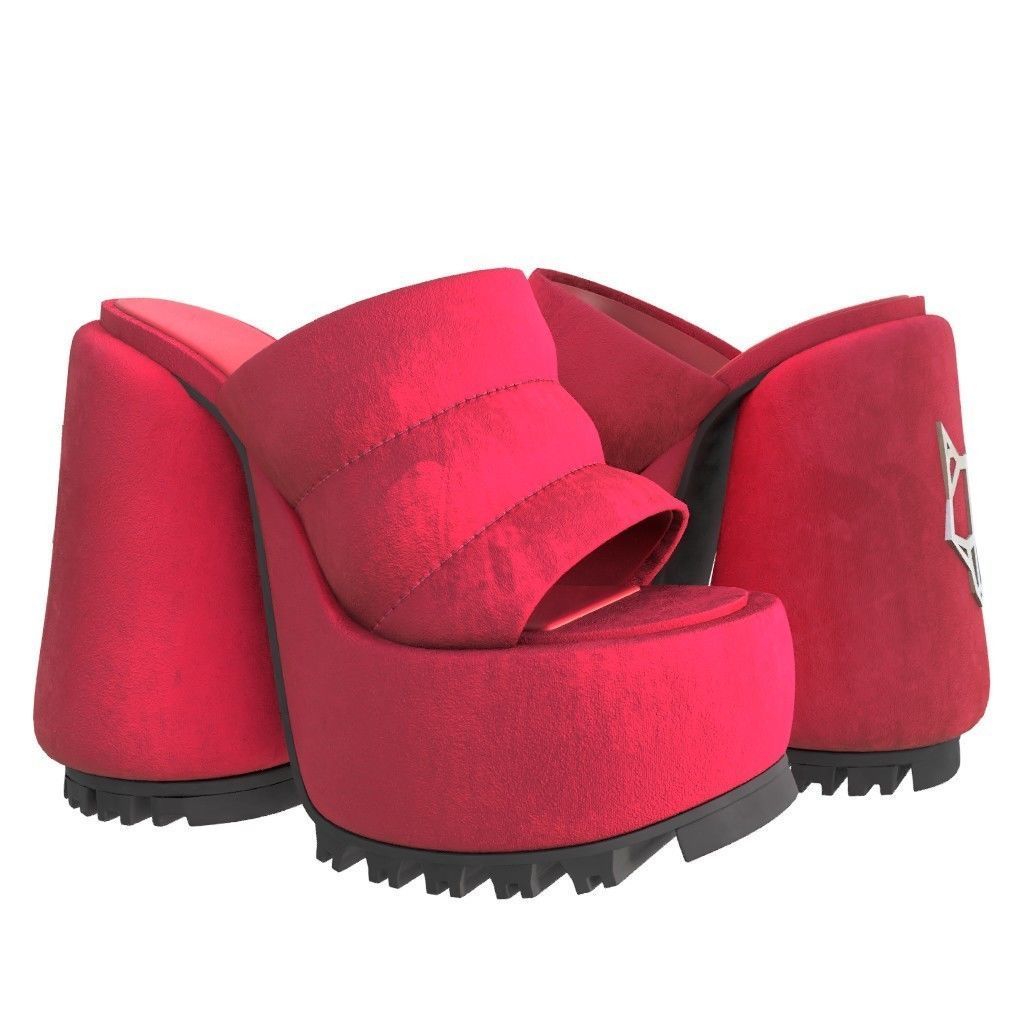 NAKED WOLFE WOW Sandals- 3d Model Low-poly Low-poly 3D model_16