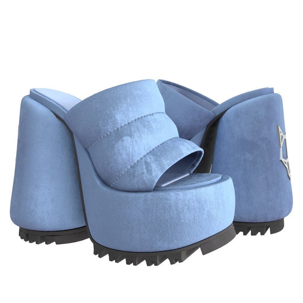 NAKED WOLFE WOW Sandals- 3d Model Low-poly Low-poly 3D model_4