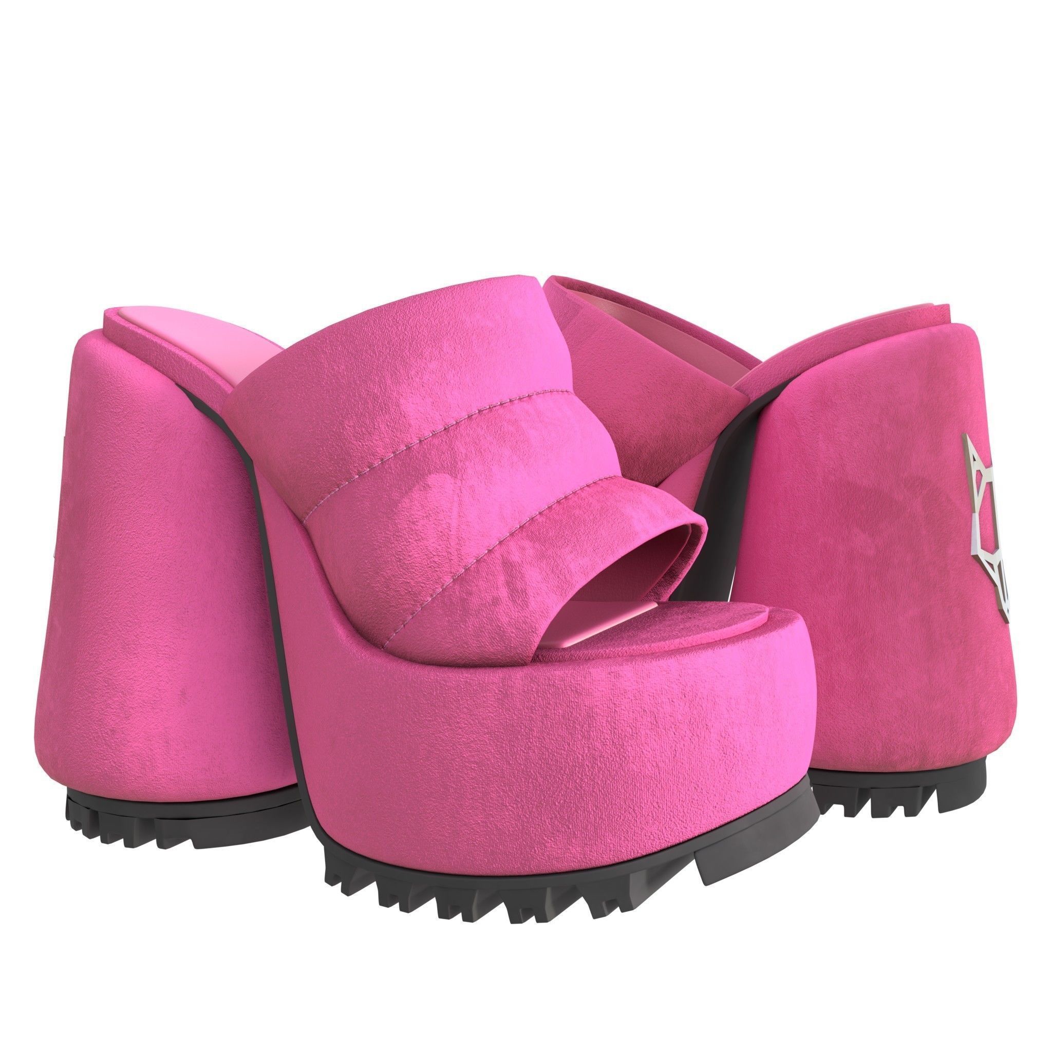 NAKED WOLFE WOW Sandals- 3d Model Low-poly Low-poly 3D model_20