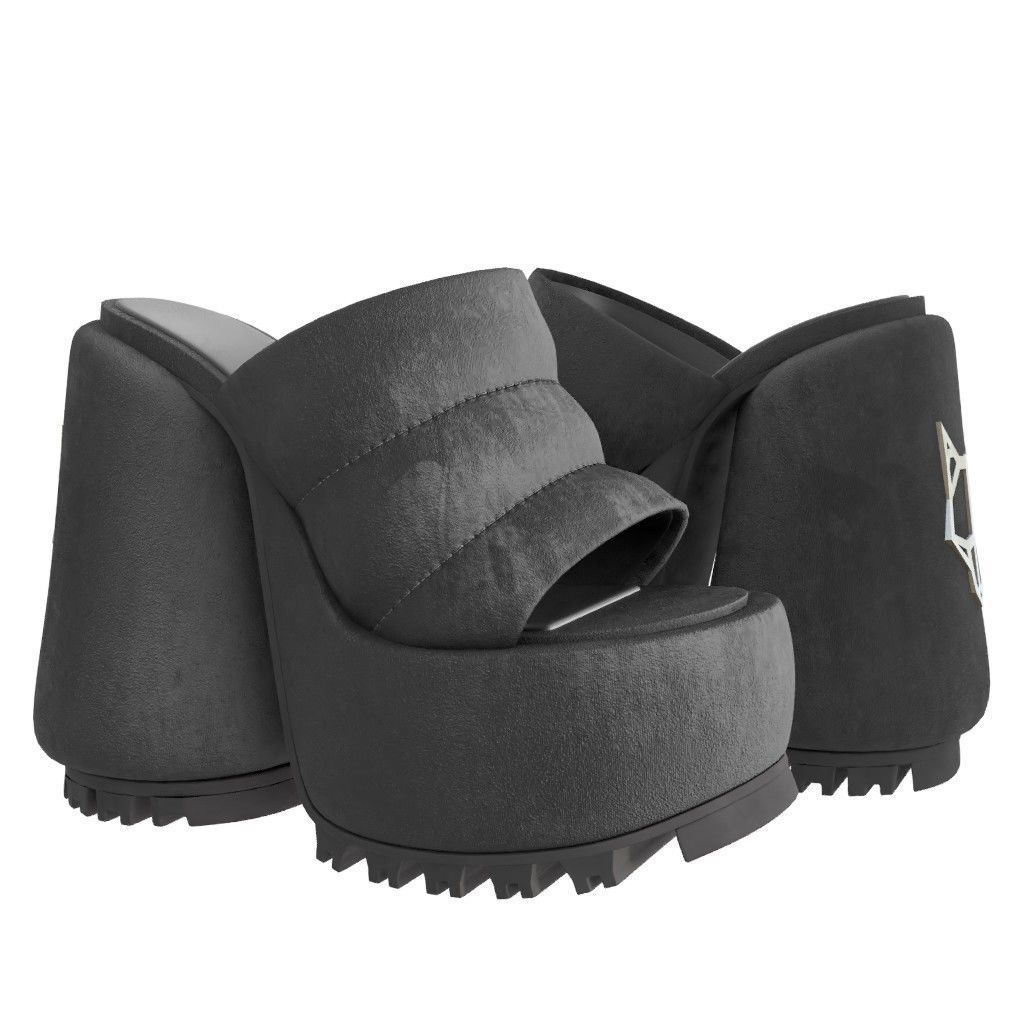 NAKED WOLFE WOW Sandals- 3d Model Low-poly Low-poly 3D model_9