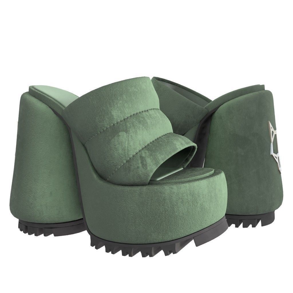 NAKED WOLFE WOW Sandals- 3d Model Low-poly Low-poly 3D model_8