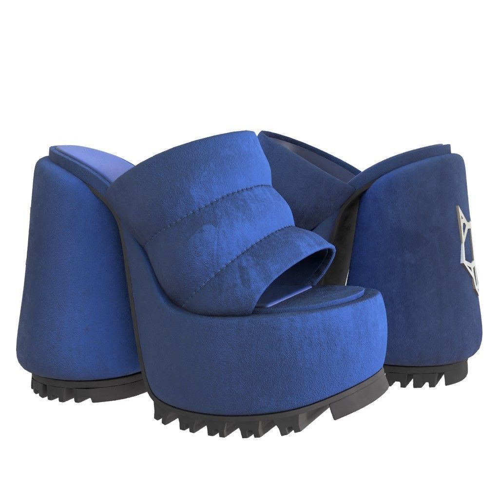 NAKED WOLFE WOW Sandals- 3d Model Low-poly Low-poly 3D model_3