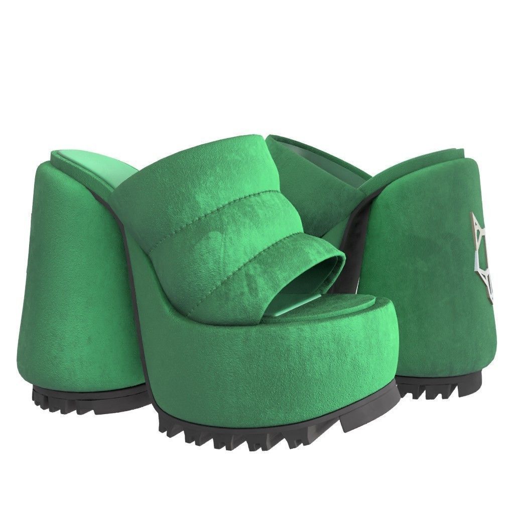 NAKED WOLFE WOW Sandals- 3d Model Low-poly Low-poly 3D model_13