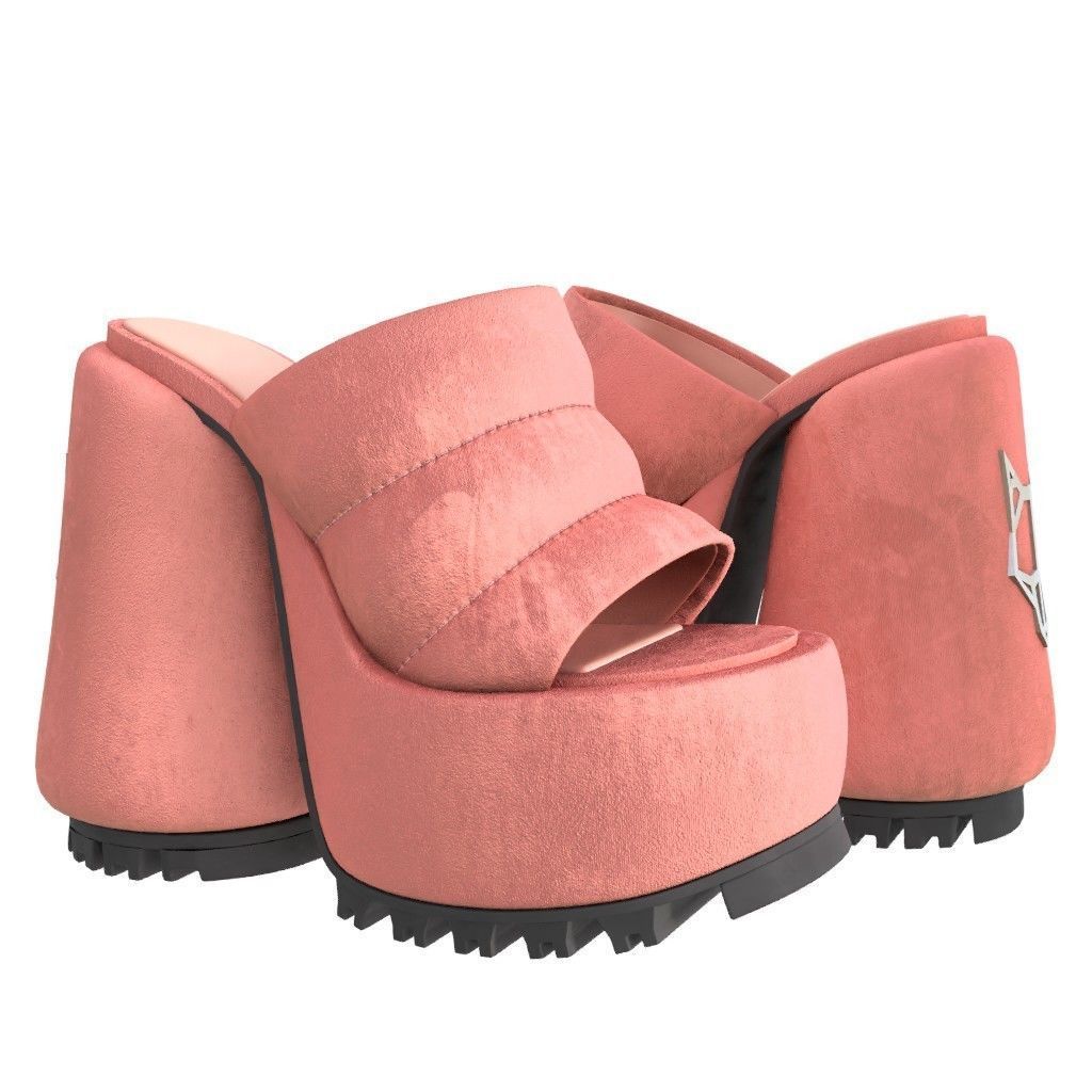 NAKED WOLFE WOW Sandals- 3d Model Low-poly Low-poly 3D model_14