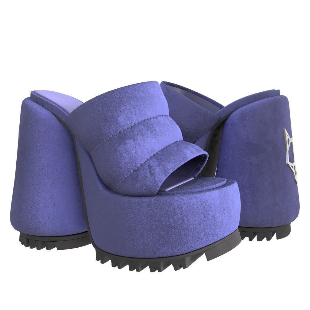 NAKED WOLFE WOW Sandals- 3d Model Low-poly Low-poly 3D model_15