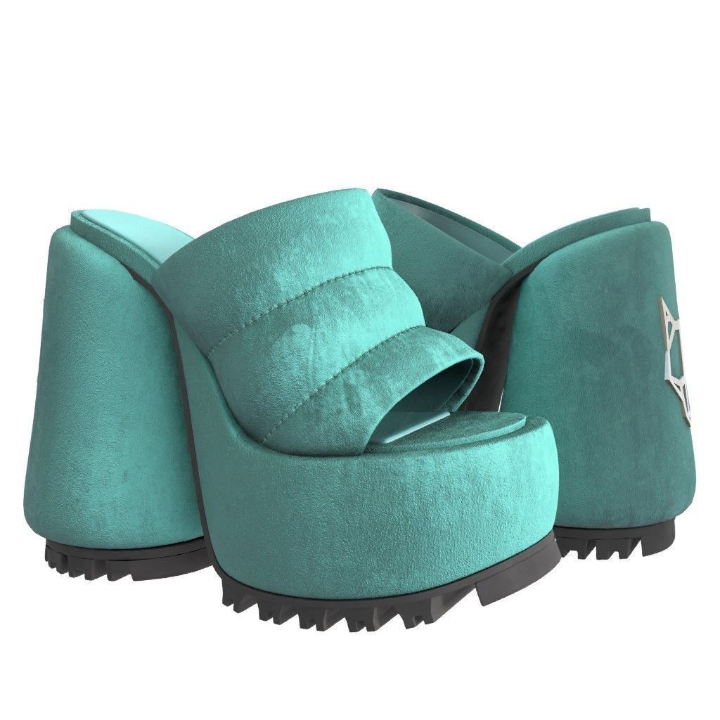 NAKED WOLFE WOW Sandals- 3d Model Low-poly Low-poly 3D model_10