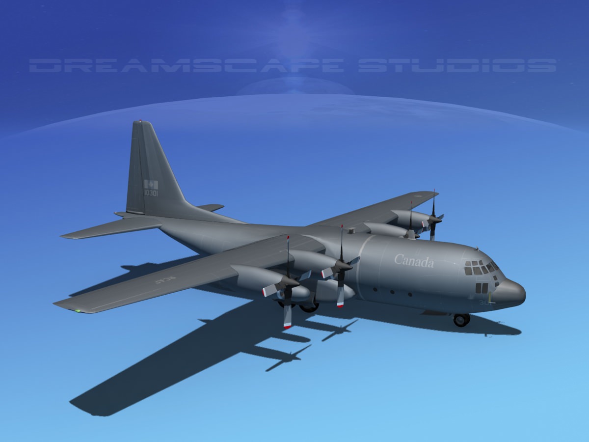 Lockheed C-130 Hercules RCAF 2 3D model_3