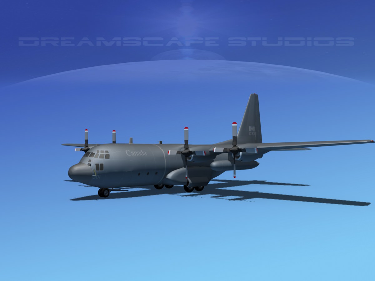 Lockheed C-130 Hercules RCAF 2 3D model_1