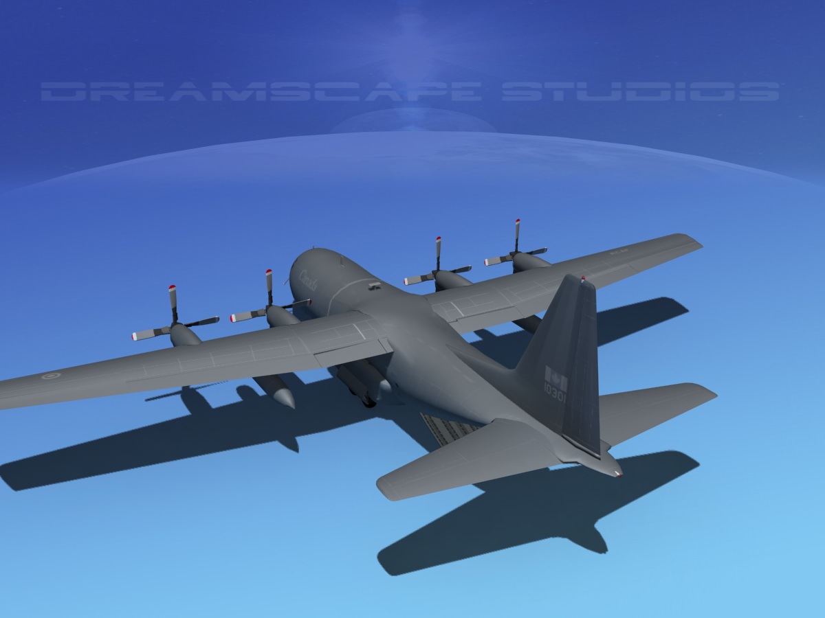 Lockheed C-130 Hercules RCAF 2 3D model_7